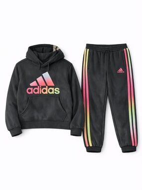 adidas Black Sweatshirt and Joggers with Subtle Logo